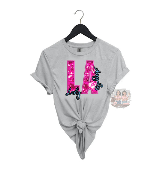 LA Faux Sequins Tee (Sublimation)