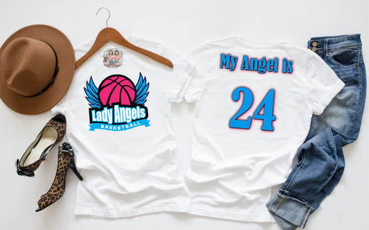 Lady Angels Player Tee White HS