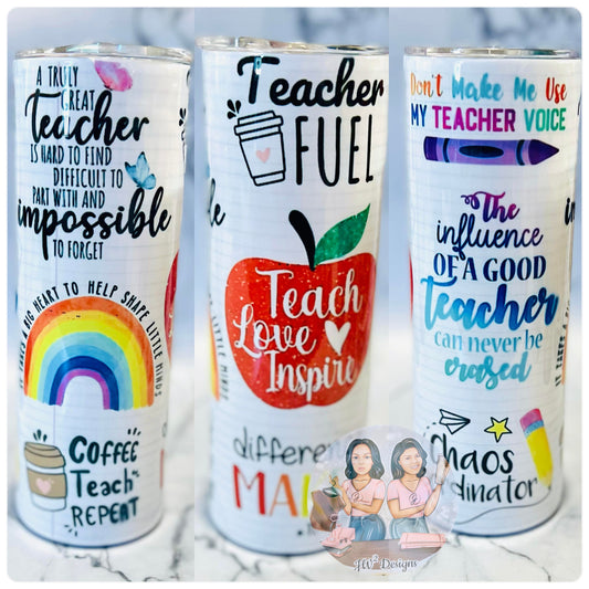 Word Of a Teacher Tumbler