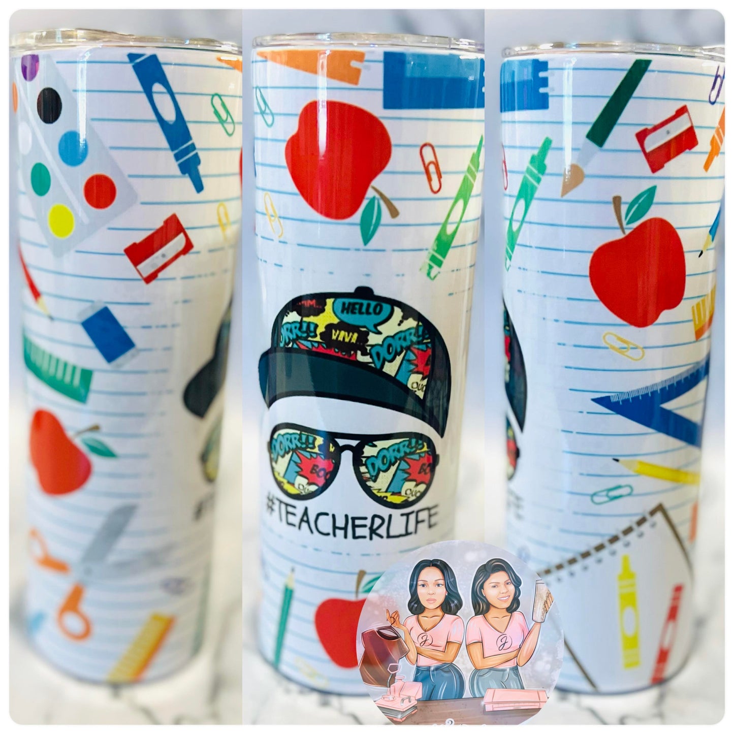 Teacher Life Cool Man Tumbler