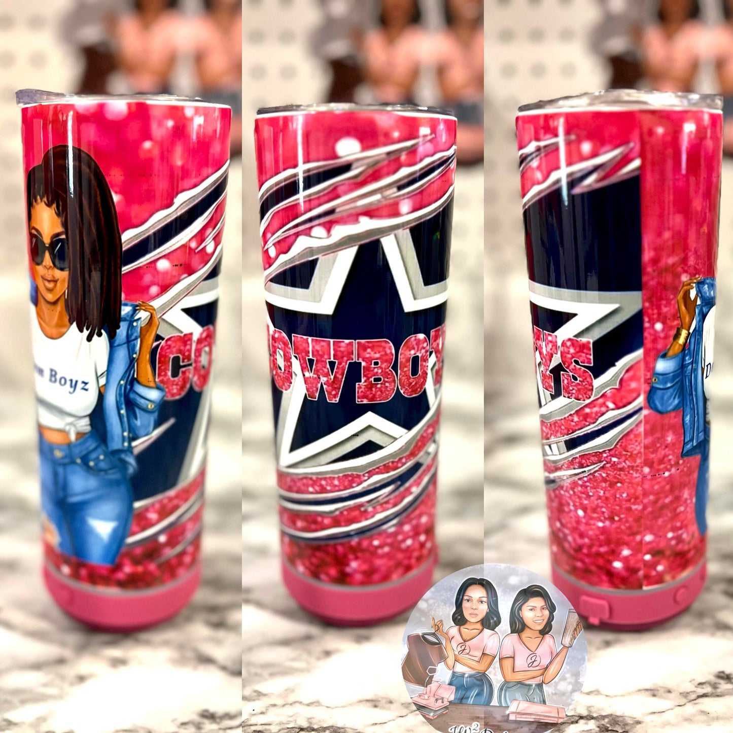 Dem Girls Pink Bluetooth Tumbler