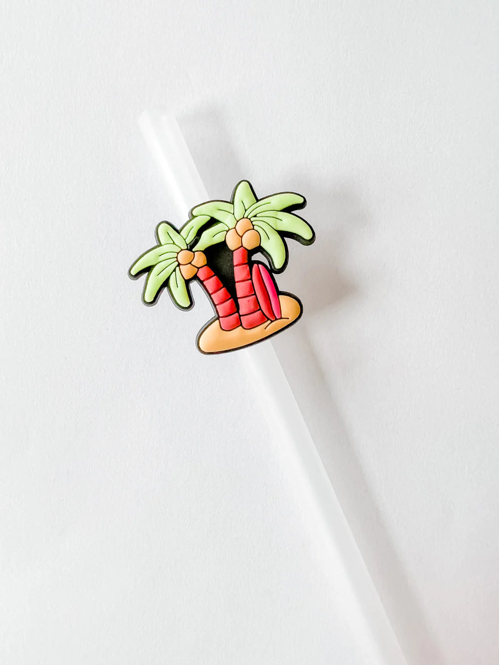 Tropical Tree Straw Charm