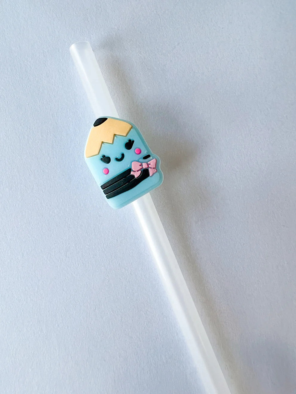 Blue Pencil Girl Charm