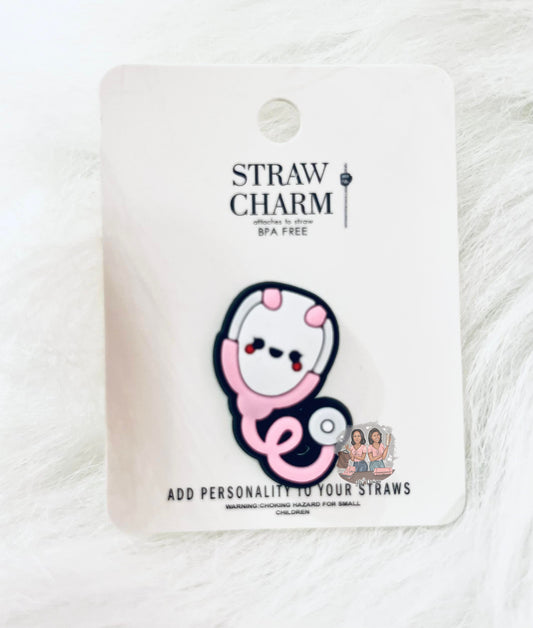 Pink Stethoscope Charm